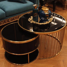 Royal Black Nesting Table